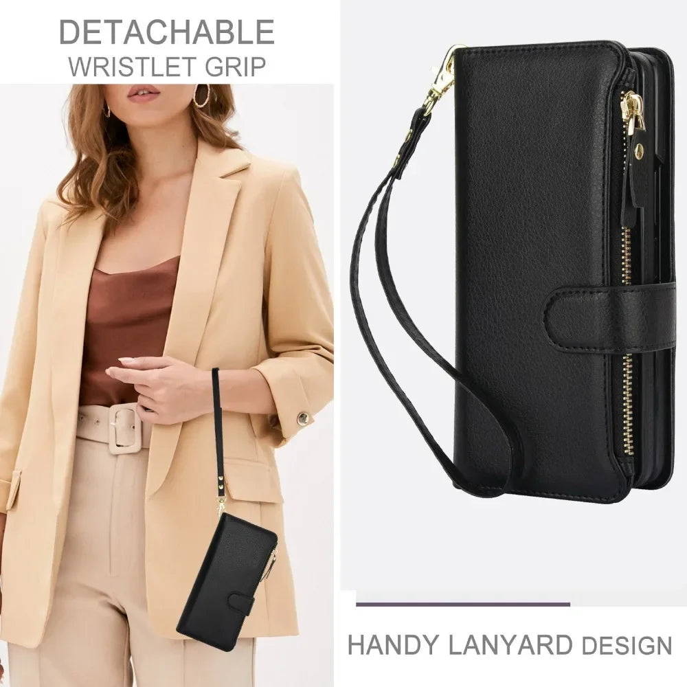 Stylish Crossbody Leather Phone Case for Samsung Galaxy Z Fold Series