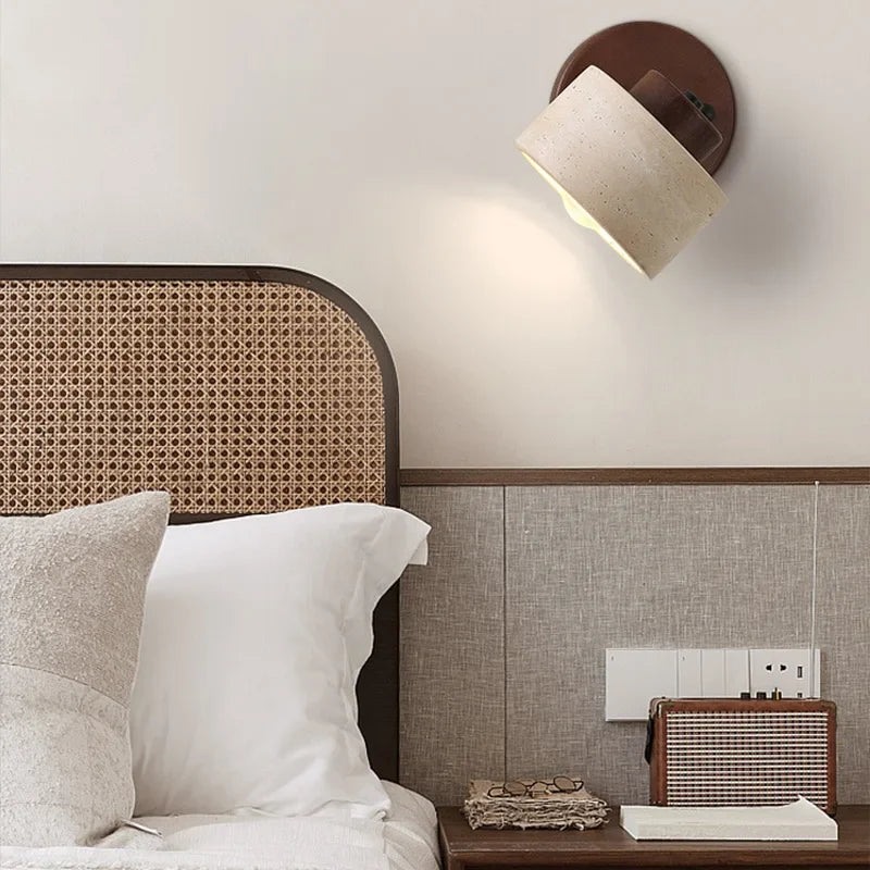 Wabi-Sabi Wall Lamp - Modern Rotatable Design for Elegant Lighting