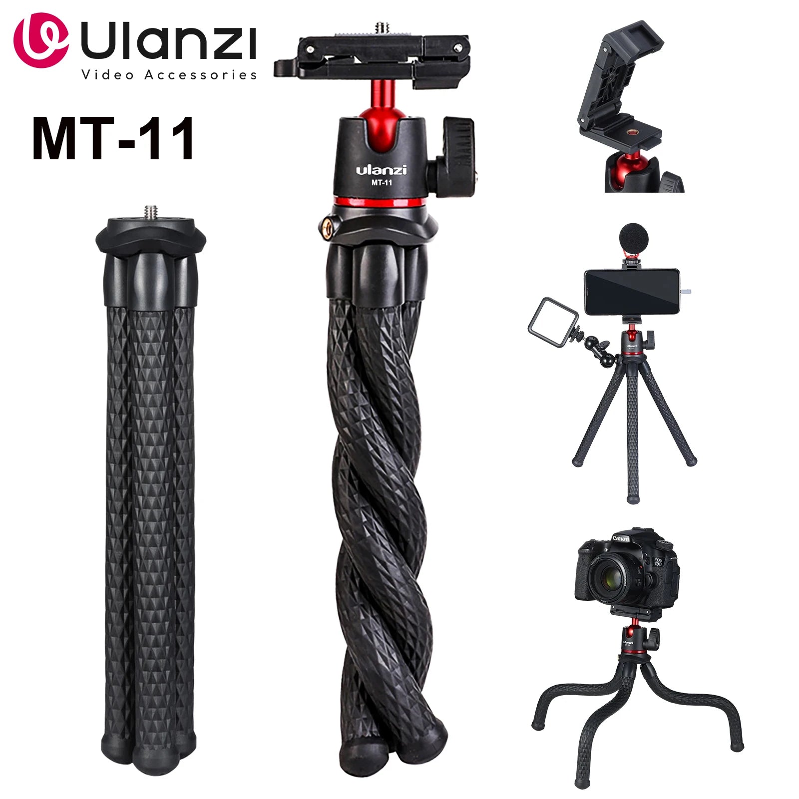 Ulanzi MT-11 Flexible Tripod & Remote Control for Phones & Cameras