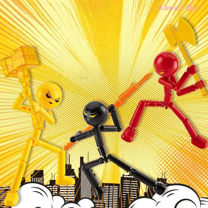 Movable 3D Printing Mannequin - Customizable Stickman Action Figure