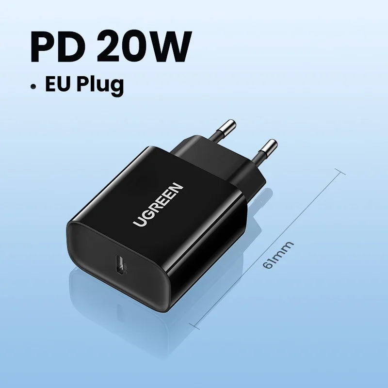 UGREEN 20W USB-C Fast Charger for Quick Device Charging