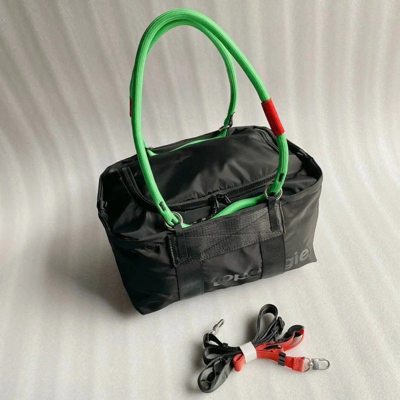 Elegant Water-Resistant Nylon Travel Duffle Bag for Short Trips