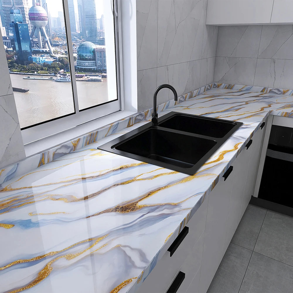 Waterproof Self-Adhesive PVC Wallpaper for Kitchen & Home Decor