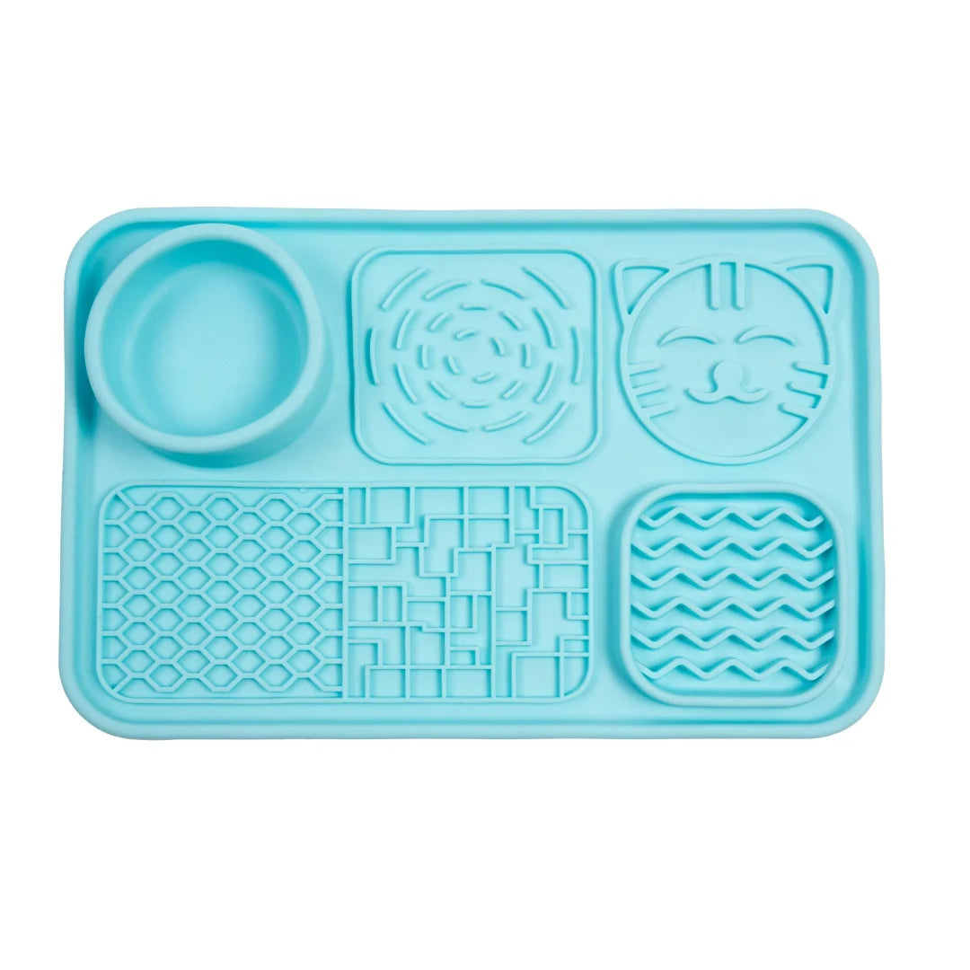 Pet Licking Mat for Dogs and Cats - Non-Slip Slow Feeding Plate