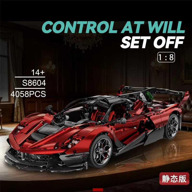 MOC FXX-EVO Remote Control Sports Car Building Blocks for Kids