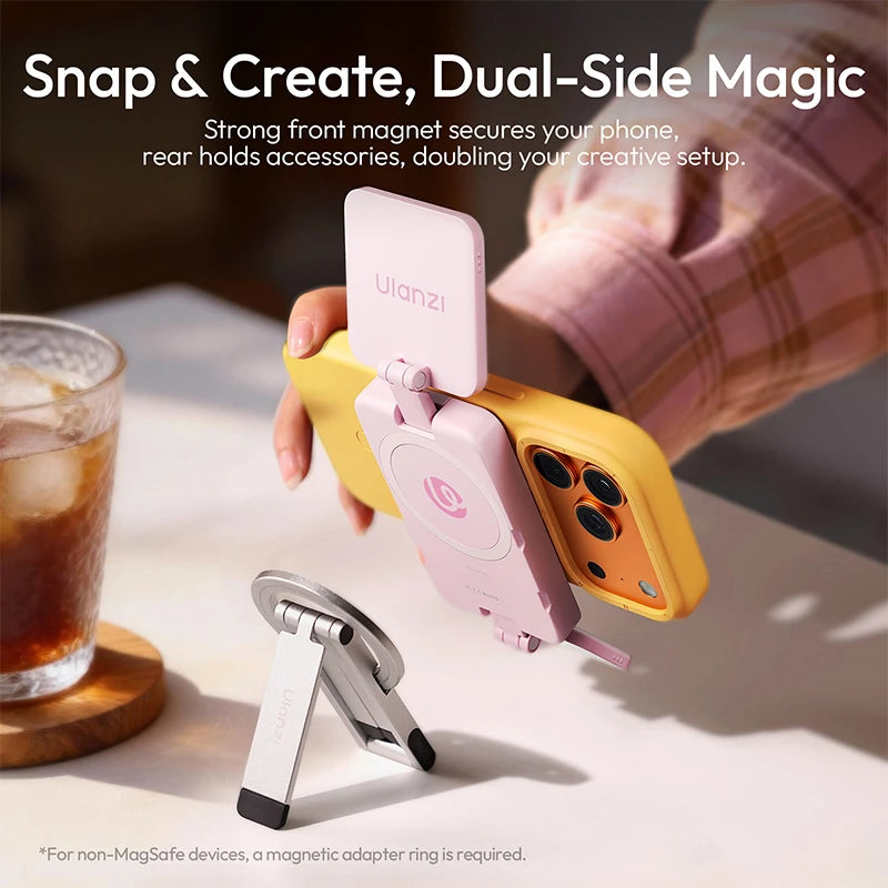 Ulanzi GL01 Magnetic Dual-Side Fill Light for Selfies & Video