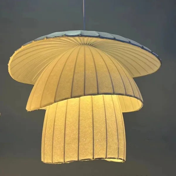 Hand-Woven Japanese Wabi Sabi Pendant Light - Minimalist Chandelier
