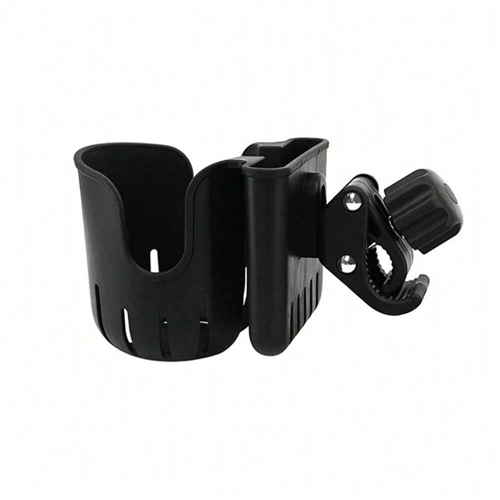 Adjustable Stroller Cup Holder with Clip & Phone Holder - 360° Rotating