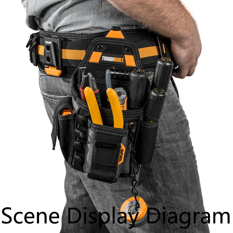 TOUGHBUILT Multi-Functional 10 Pocket Tool Kit with Adjustable Pockets