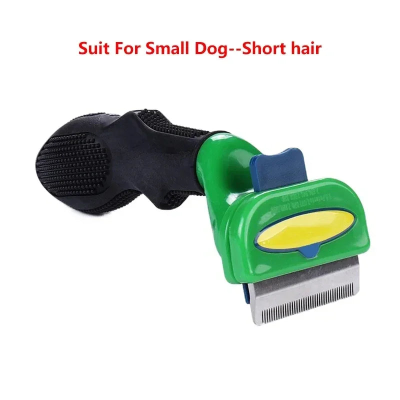 Cat & Dog Hair Removal Comb - Grooming Brush for Shedding Control
