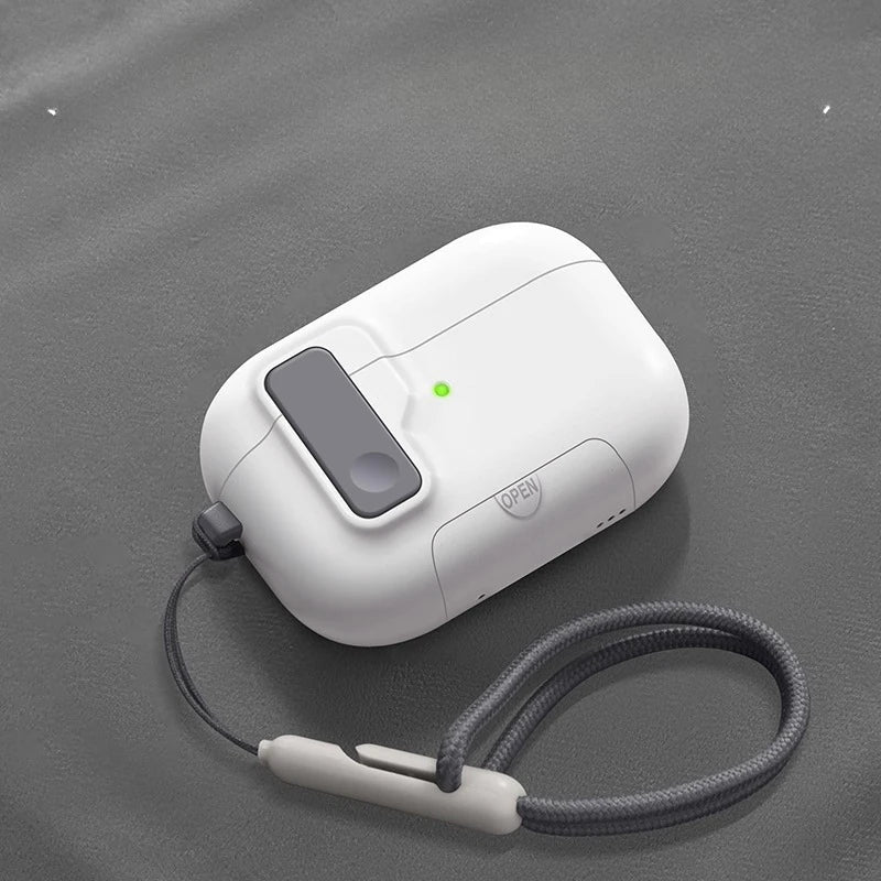 Silicone AirPods Pro 3 Case with Secure Lock & Phone Stand