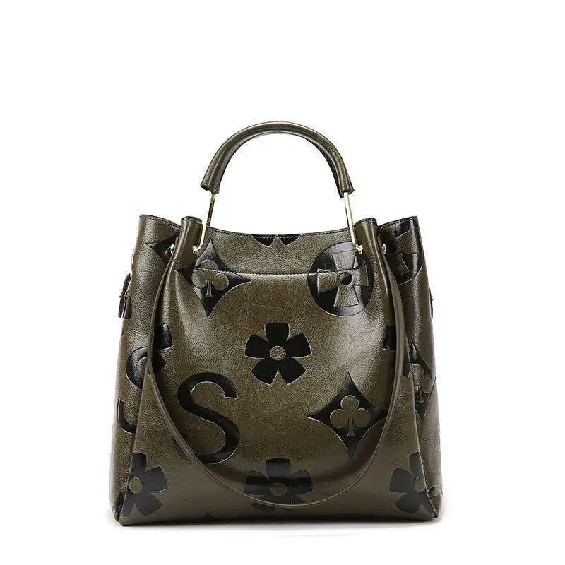 Trendy Large Capacity Crossbody Bucket Handbag for Women