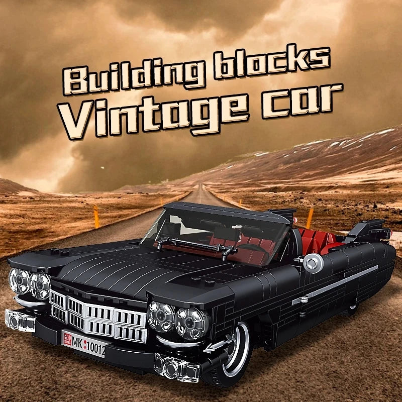 MOULD KING 10012 Vintage Sports Car Building Blocks - Fun Retro Model