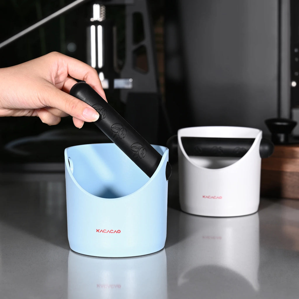 KACACAO Coffee Knock Box with Removable Waste Bin & Anti-Slip Pads