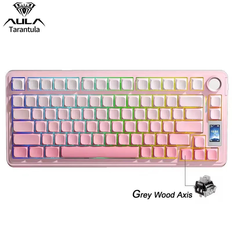 AULA S75 Pro RGB Wireless Mechanical Gaming Keyboard, 75% Layout