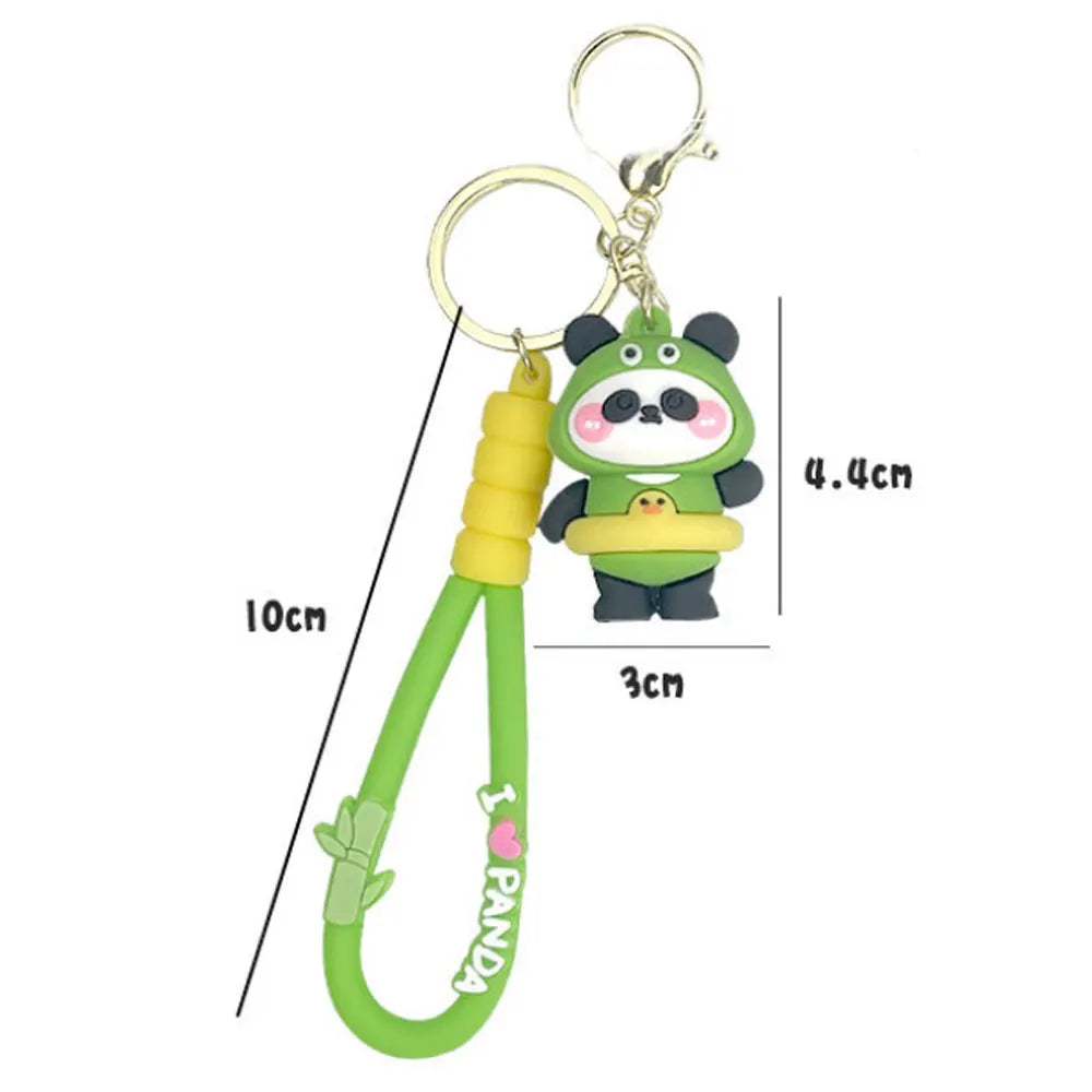 Adorable Kung Fu Panda 3D Soft Rubber Keychain - Perfect Gift
