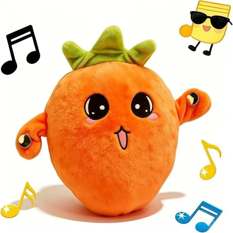Interactive Musical Carrot Plush Toy for Parent-Child Fun