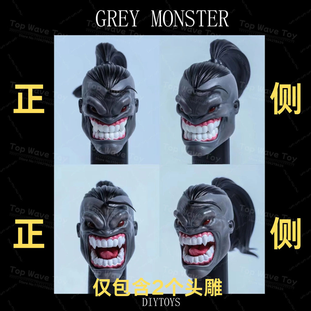 AXYTOYS 1/12 Scale Unpainted Demon Figure – Stunning Crimson Model