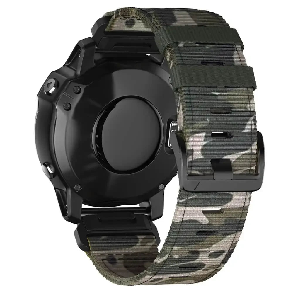 QuickFit 22mm/26mm Nylon Band for Garmin Watches - Durable & Stylish