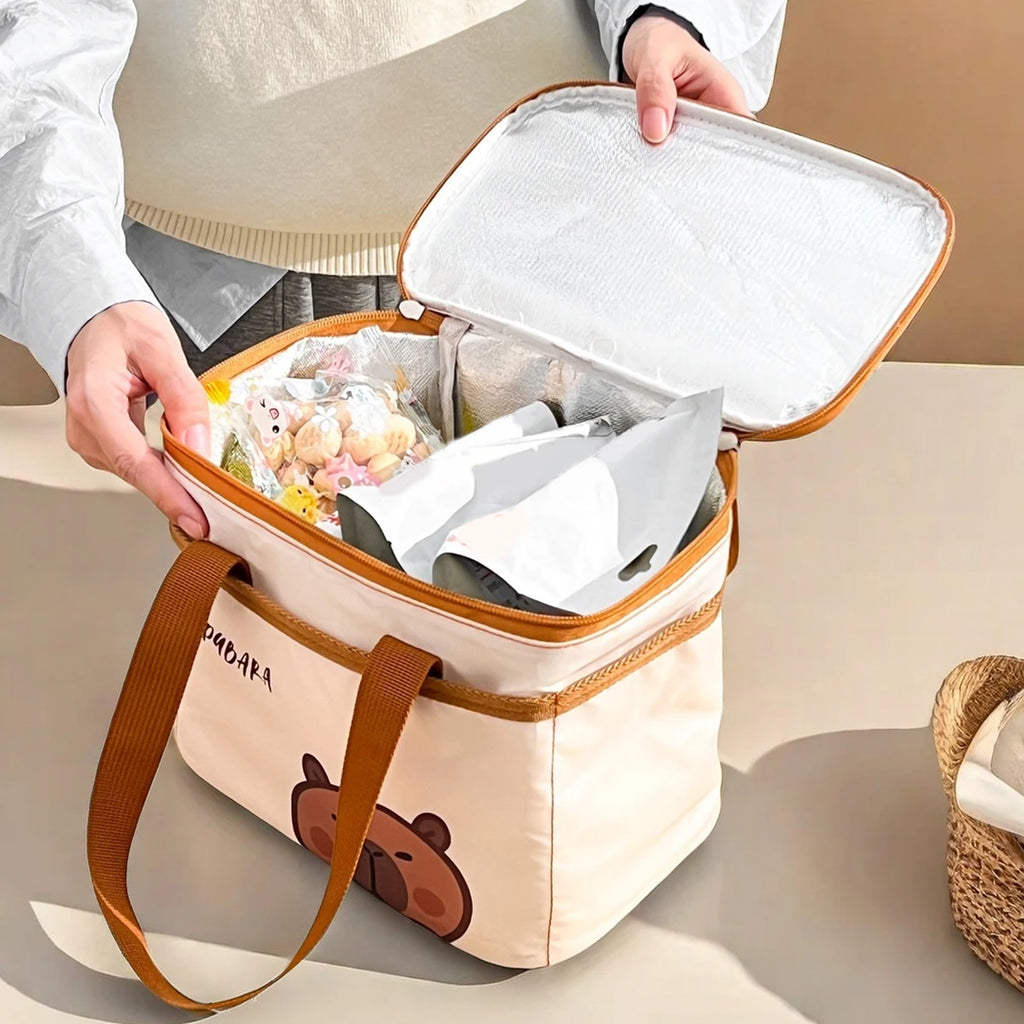 Capybara Thermal Insulated Lunch Bag - Kids & Students