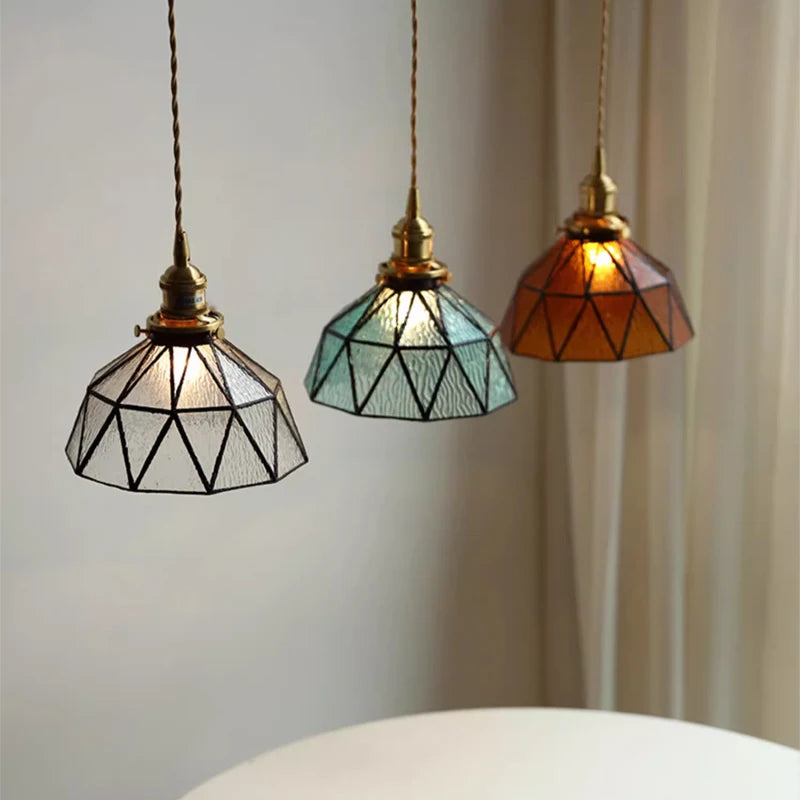 Nordic Retro Green Pendant Light for Stylish Home Decor