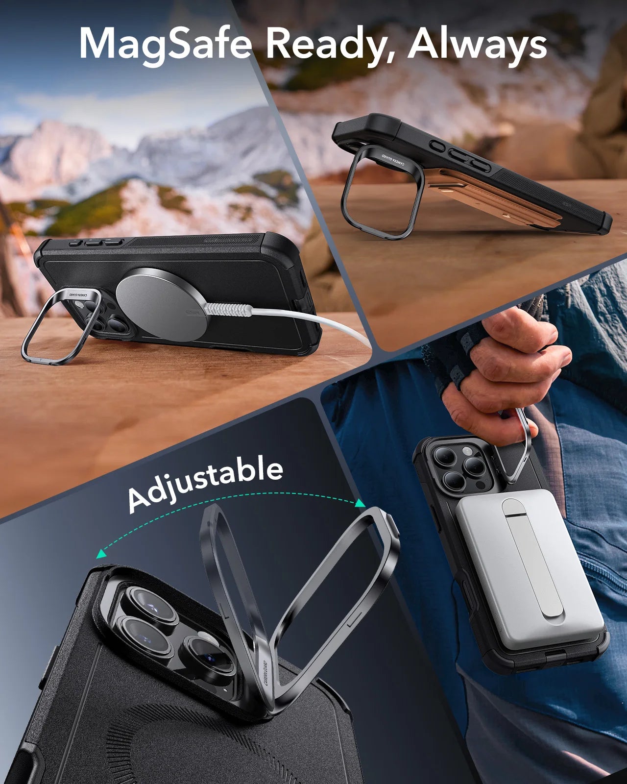 ESR MagSafe iPhone 15/14/13 Protective Case with Military-Grade Durability