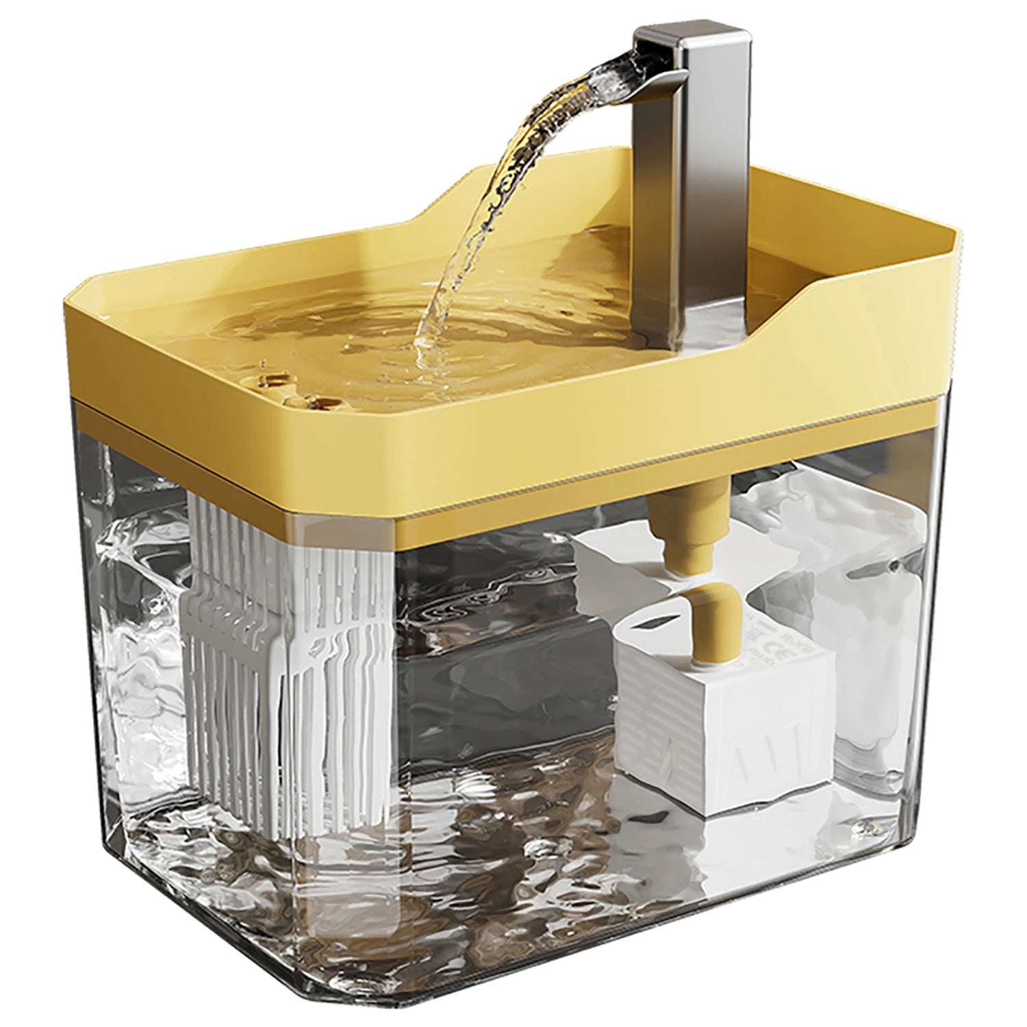 1.5L Automatic Cat Water Dispenser with Filter & Mute Pump