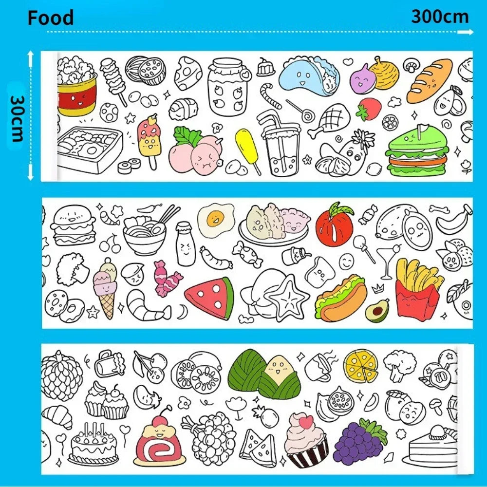 TBJOY Kids DIY Drawing Roll - Creative Coloring & Art Scroll
