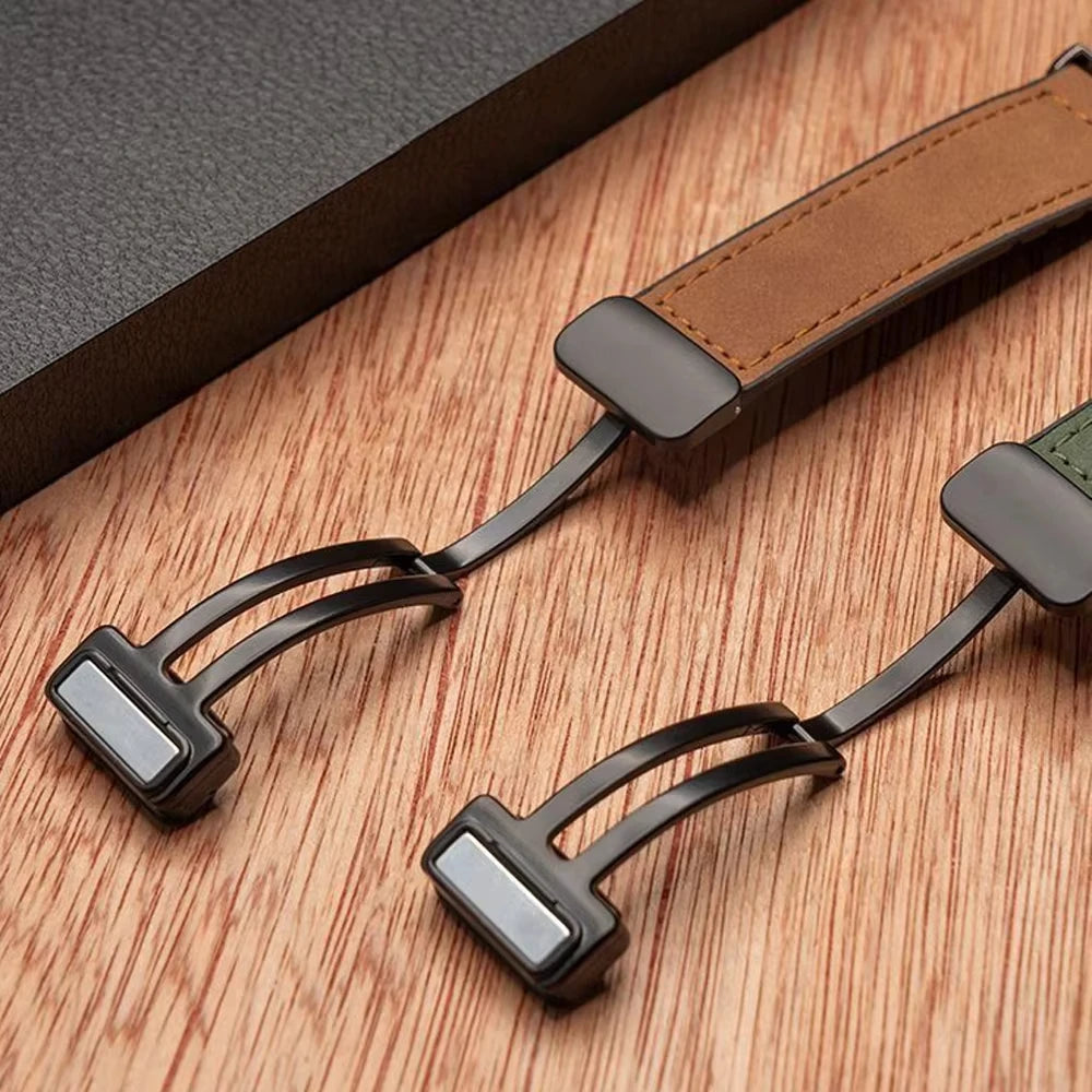 Luxurious Leather 22mm Magnetic Strap for Xiaomi Watch S1-S4