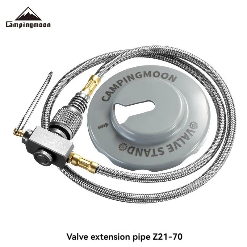 CAMPINGMOON Gas Extension Line with Valve for Camping Stove