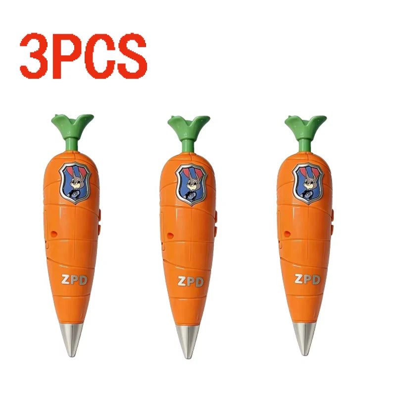 Creative Zootopia Carrot Voice Recorder Pen - Fun Kids Ballpoint Pen