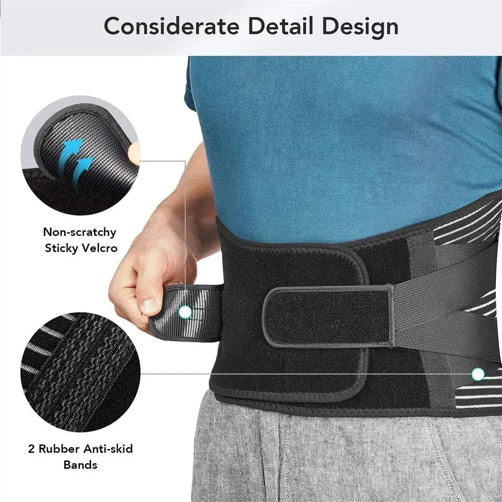 Lumbar Support Belt - Orthopedic Waist Trainer for Fitness & Comfort