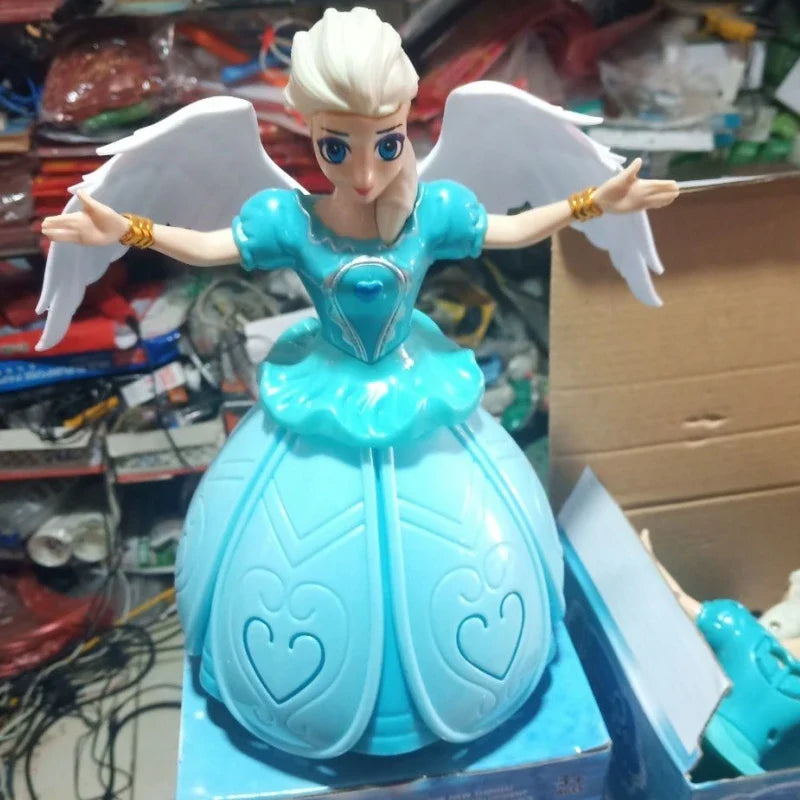Princess Elsa Light-Up Dancing Doll with Music & Spinning Action