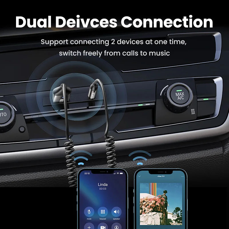 Bluetooth 5.3 Audio Adapter - Enhance Car & Home Sound Experience