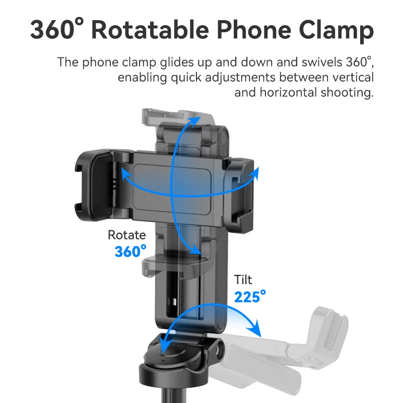 Ulanzi JJ02 Wireless Selfie Stick Tripod for Smartphones