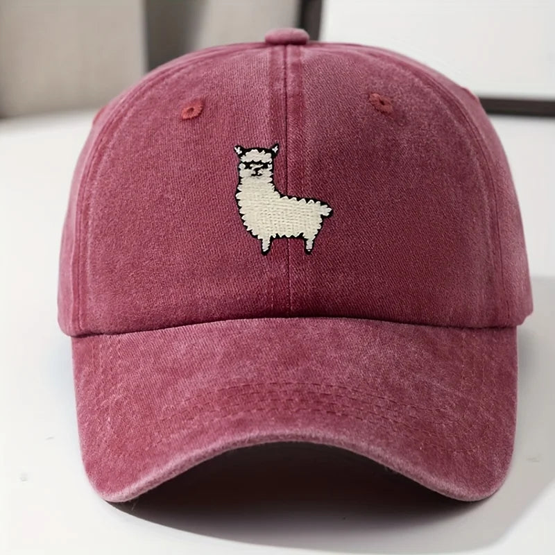 Cute Sheep Pattern Baseball Hat - Stylish Unisex Casual Cap