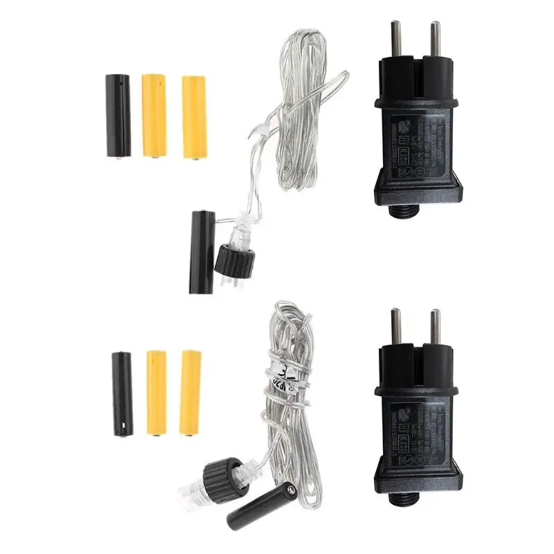 EU Plug Power Adapter - AA/AAA Battery Eliminator for LED Lights