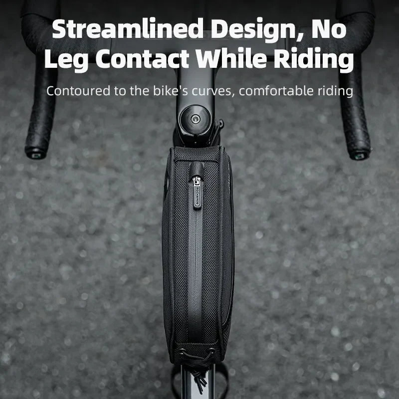 ROCKBROS 1.3L Ultralight Bike Frame Bag - Efficient Cycling Storage