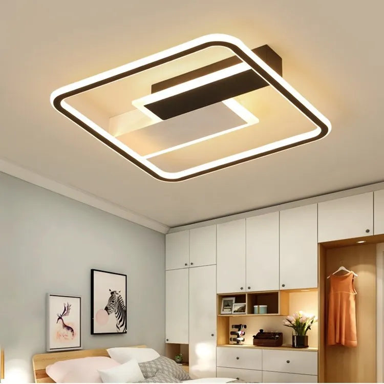 Modern LED Ceiling Light with Remote Dimming for Home & Office