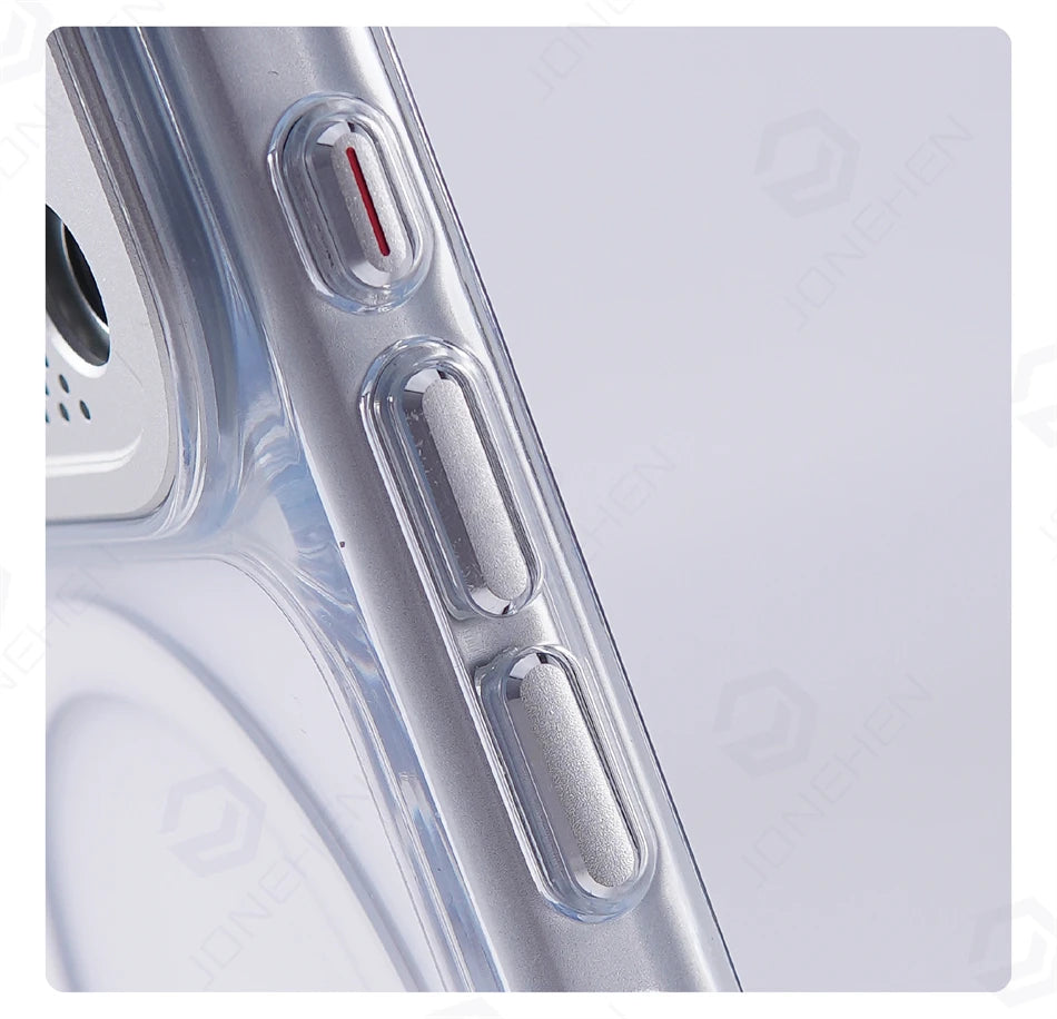 Transparent Magnetic Case for iPhone 17 Pro Max - Ultra-Thin Clear Cover