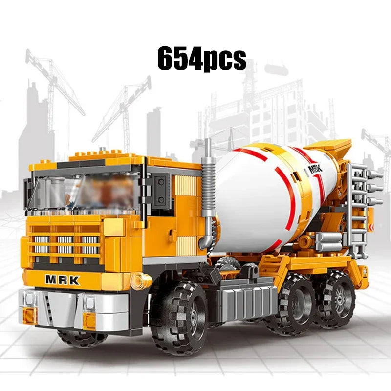 Mitty City MOC Wheel Loader Building Blocks Set - Creative Kids Toy