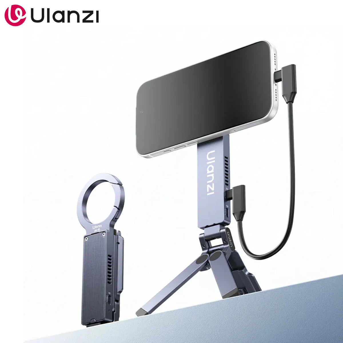 Ulanzi 2-in-1 SSD Enclosure & MagLock Phone Stand for Content Creators