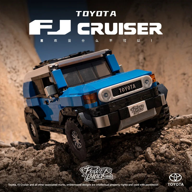 XQ Blue FJ40 Off-Road Vehicle Building Blocks Model Set