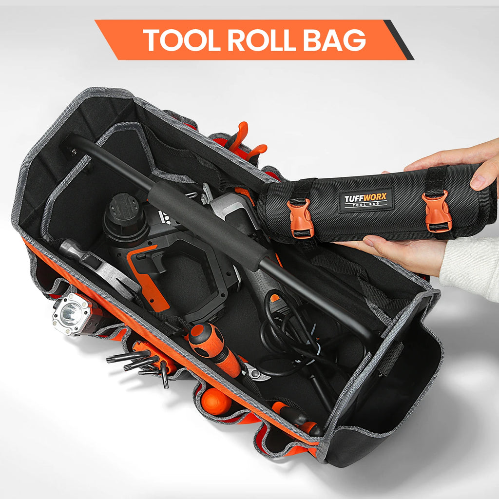 Durable Tool Roll Up Bag - Portable Organizer for Tools & Gear