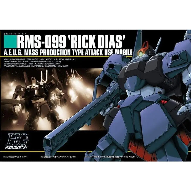 Bandai 1/144 HGUC RMS-099 Rick Dias Mobile Suit Model Kit