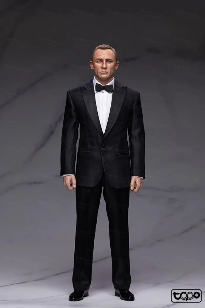 Classic Black Suit for 12" Action Figure - Stylish Agent Outfit