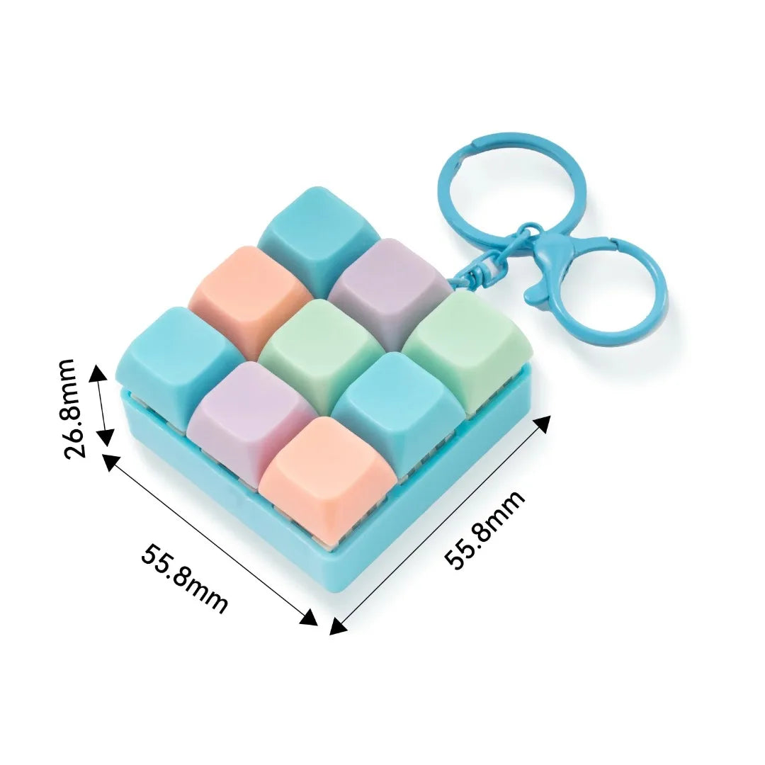 Fidget Decompression Keyboard Key Toy - Stress Relief for All Ages