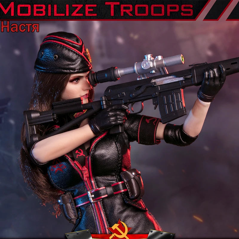 1/6 Scale Red Alert Female Soviet Sniper Action Figure - Stunning Detail