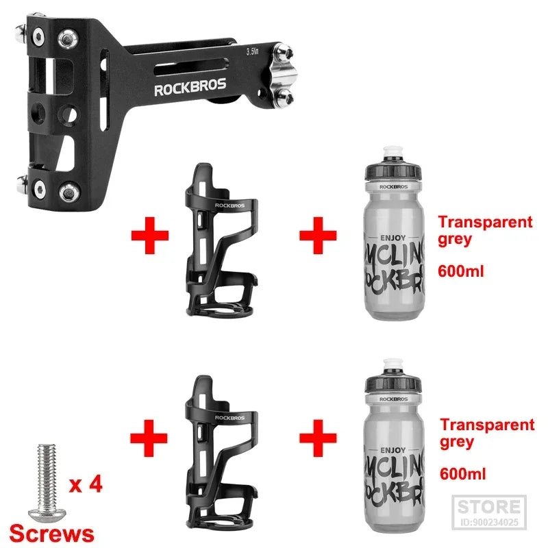 ROCKBROS Double Cup Bicycle Water Bottle Cage for Cycling Enthusiasts