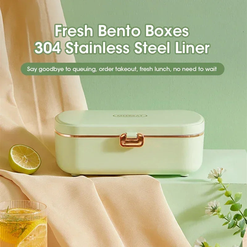 Self-Heating 900ML Portable Electric Lunch Box with Leakproof Design